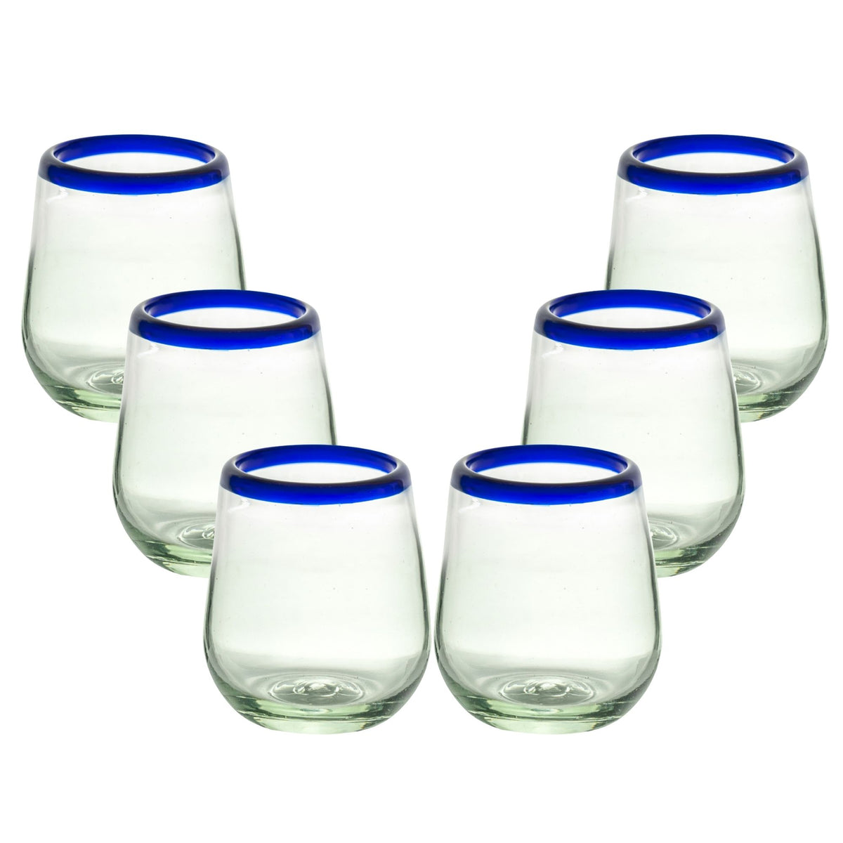 Set de 6 Vasos Stemless Posta Cobalto