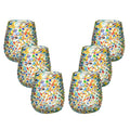 Set de 6 Vasos Stemless Confeti