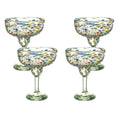Set de 4 Copas Margarita Confeti