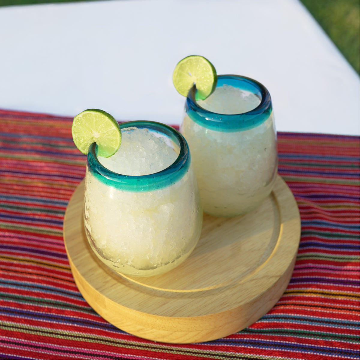 Set de 6 Vasos Stemless Posta Agua Marina