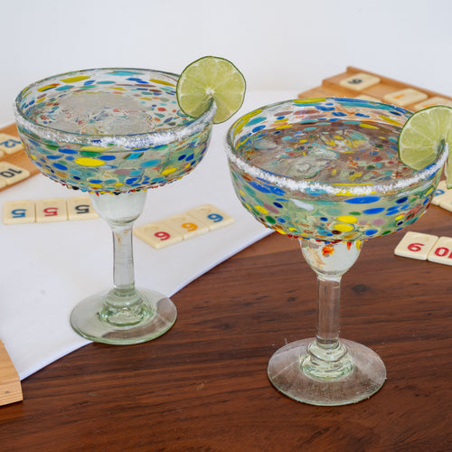 Set de 4 Copas Margarita Confeti