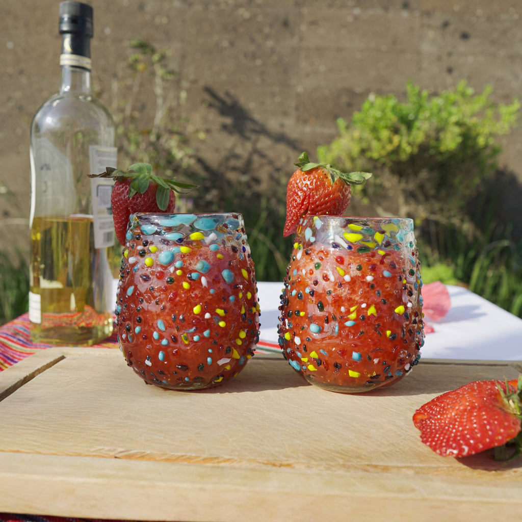 Set de 6 Vasos Stemless Confeti